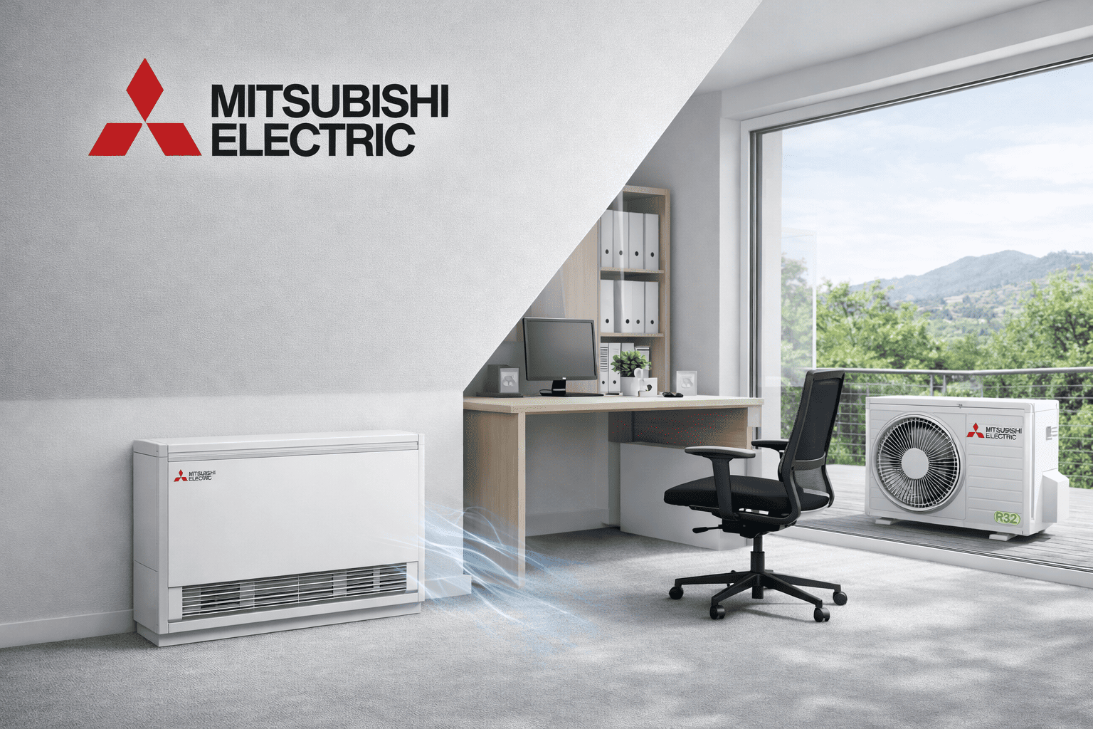 Mitsubishi Electric Truhengeräte für Single-Split Klimaanlagen – flexible und energieeffiziente Lösung